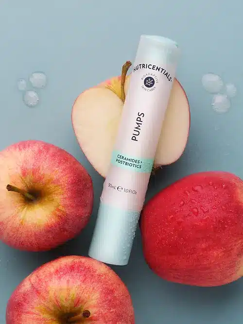 Pumps auf Äpfel gestaltet