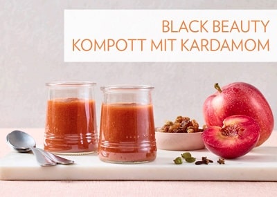 Black Beauty Kompott mit Kardamom – Beauty Focus Collagen+