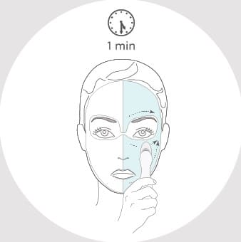 Nu Skin ageLOC Boost Schritt 4 – andere Gesichtshälfte