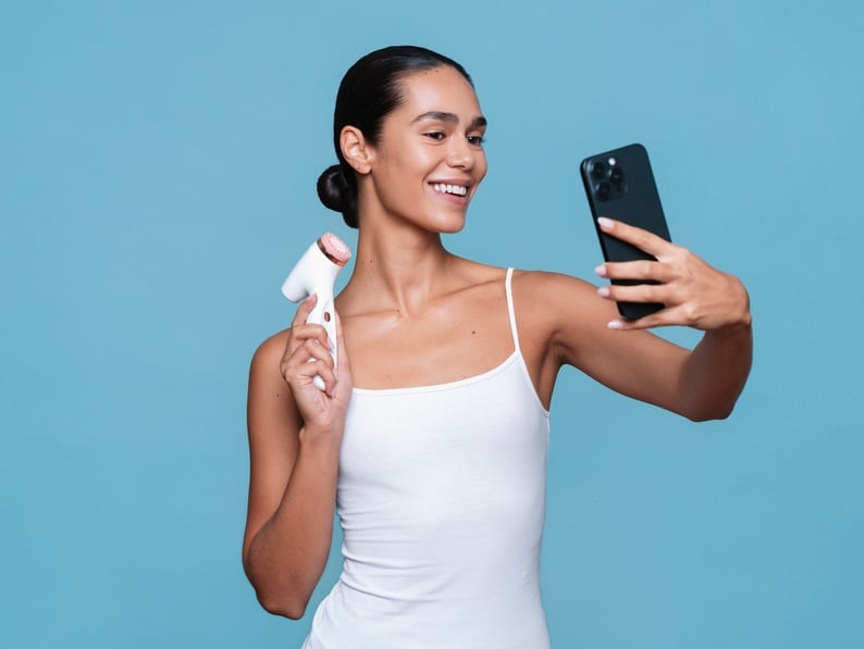 Nuskin ageLOC Lumi Spa iO Rose Gold mit der Vera App