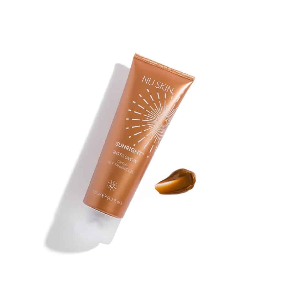 Natürlich gebräunte Haut nach dem Nu Skin Sunright Insta Glow