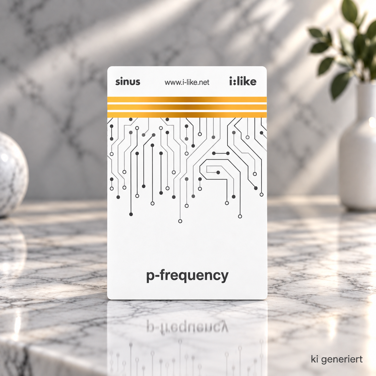 I like P Frequency Karte mit Marmorierten Hintergrund I like P Frequency Karte mit Marmorierten Hintergrund