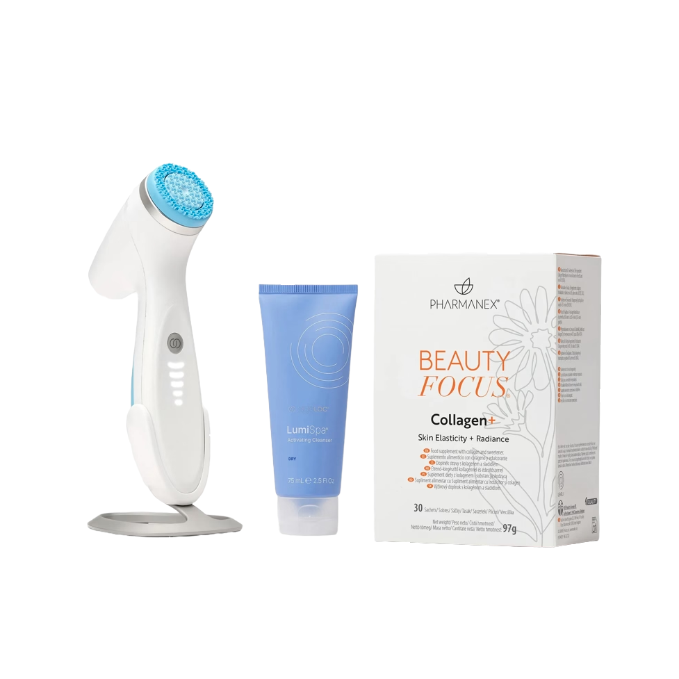 Nu Skin Gemeinsam stärker Set – LumiSpa iO und Pharmanex Beauty Focus Collagen+