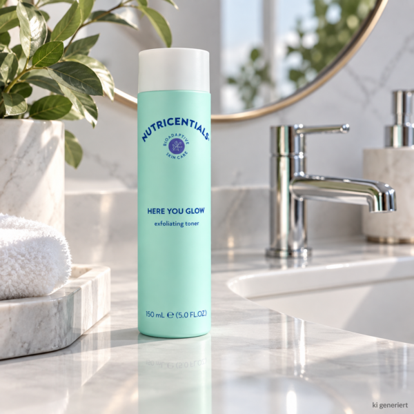 Nu Skin Nutricentials Here you Glow Toner von Nuskin am Waschbecken Nu Skin Nutricentials Here you Glow Toner von Nuskin am Waschbecken