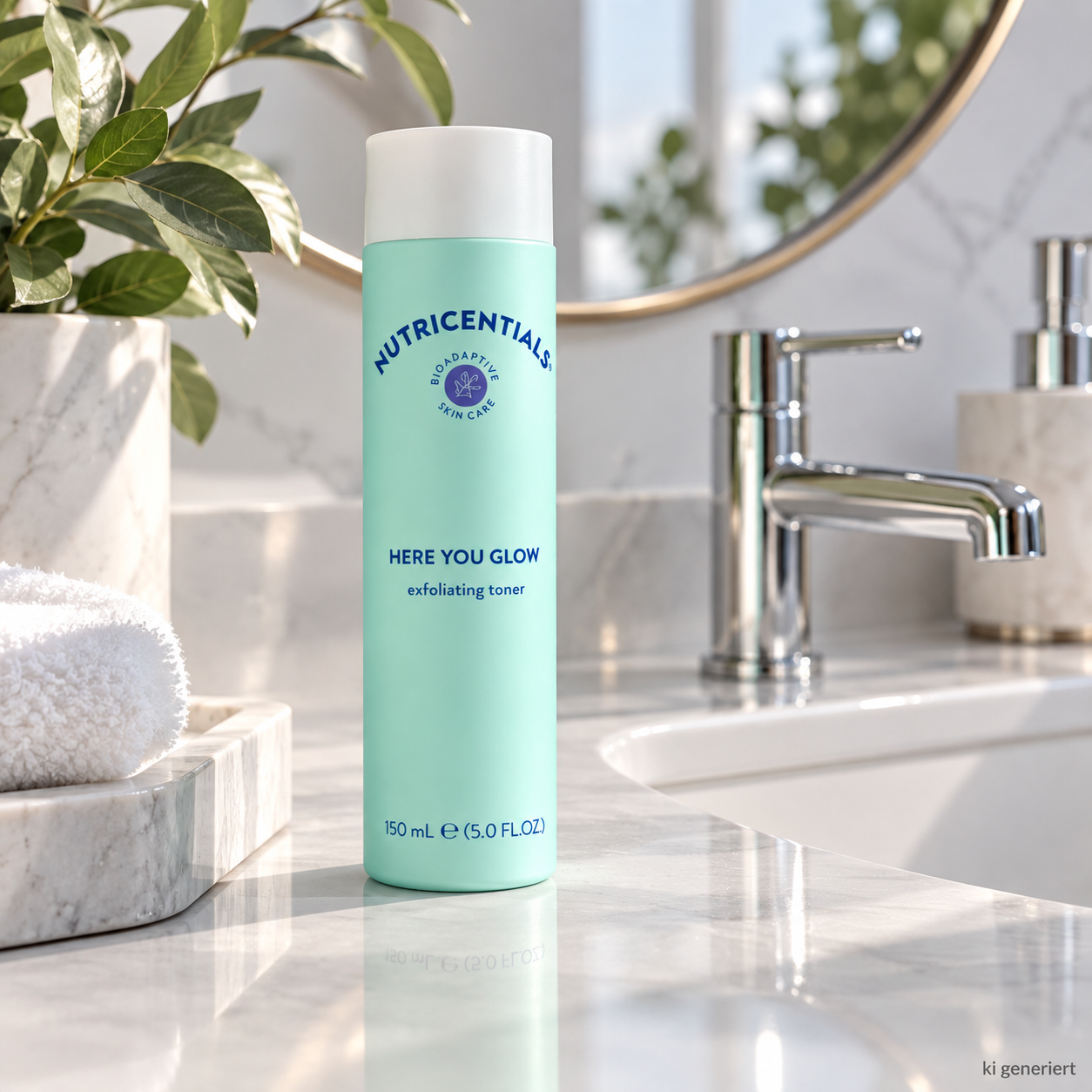Nu Skin Nutricentials Here you Glow Toner von Nuskin am Waschbecken Nu Skin Nutricentials Here you Glow Toner von Nuskin am Waschbecken