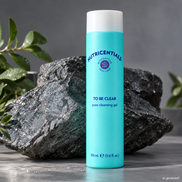 To be pure Cleansing Gel Nu Skin Nutricentials neben Stein