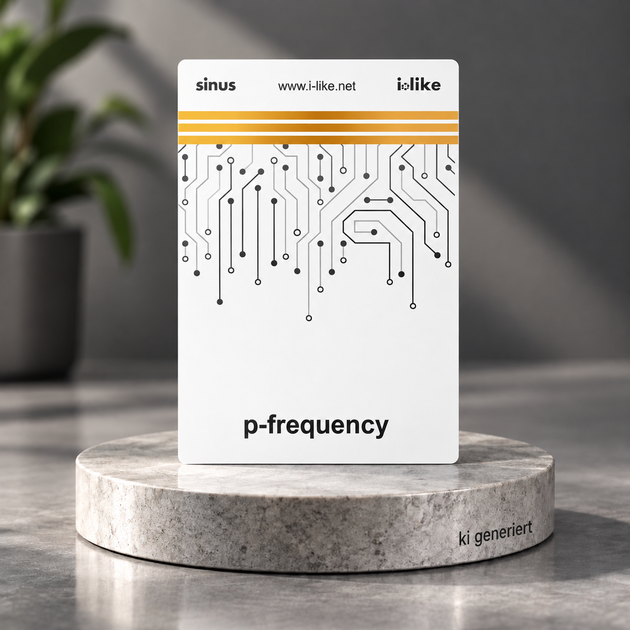 i-like P Frequency Karte auf Sockel i-like P Frequency Karte auf Sockel