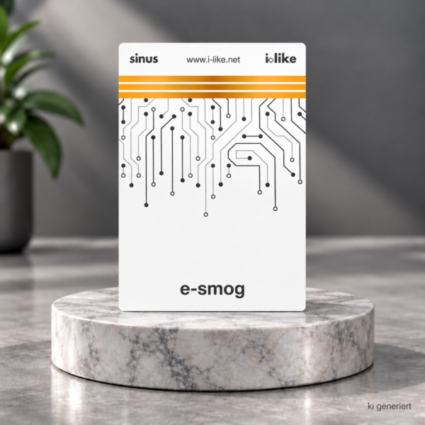 I Like e smog Karte auf Sockel