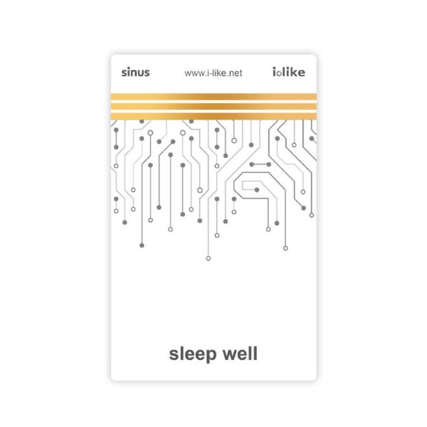 I Like sinus sleep well Themenkarte