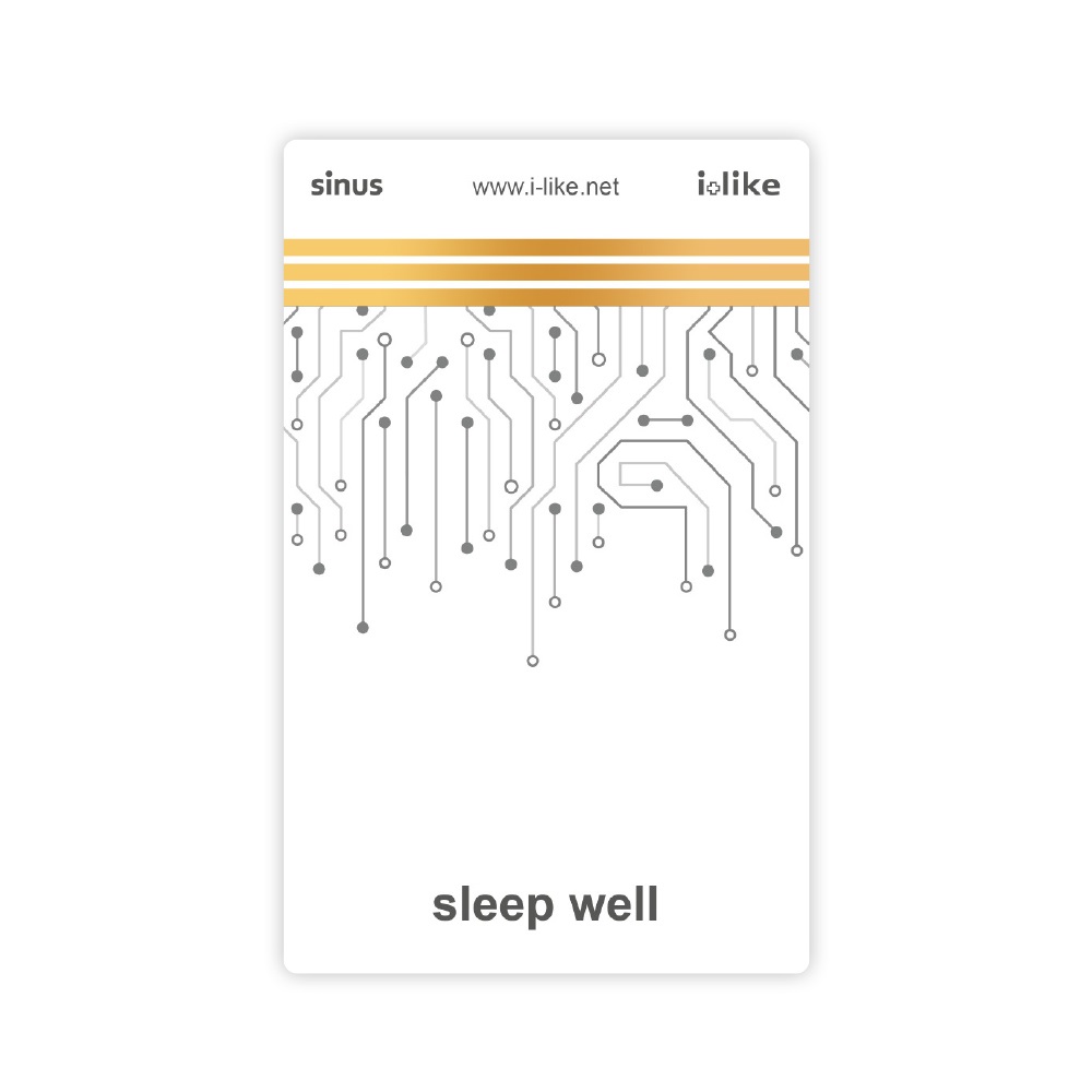 I Like sinus sleep well Themenkarte