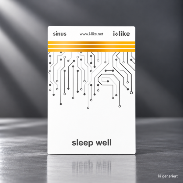 I like Sleep Well Karte mit grauen Hintergrund