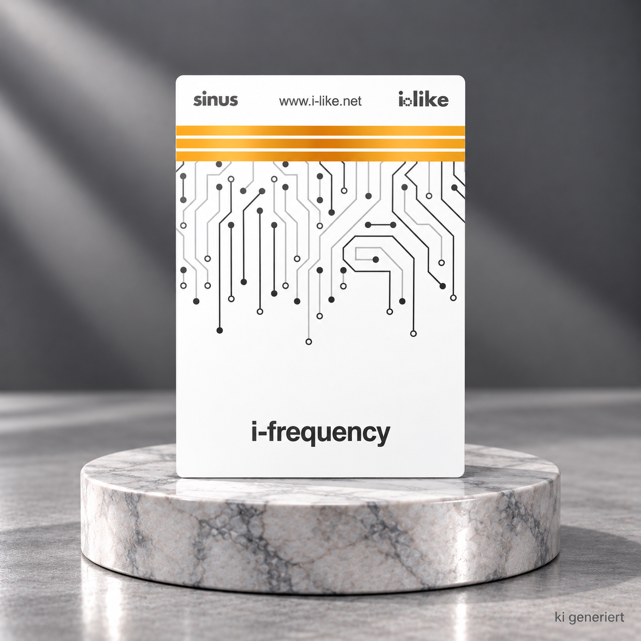 i-frequency auf Marmorpodium von I Like